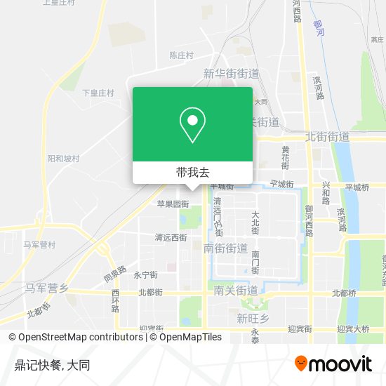 鼎记快餐地图