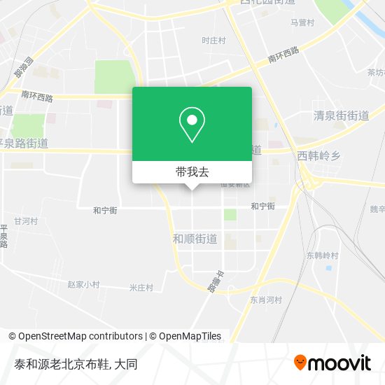 泰和源老北京布鞋地图