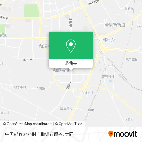 中国邮政24小时自助银行服务地图