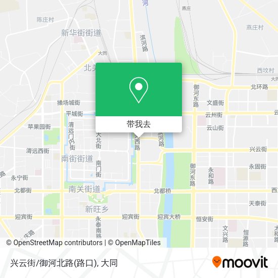 兴云街/御河北路(路口)地图