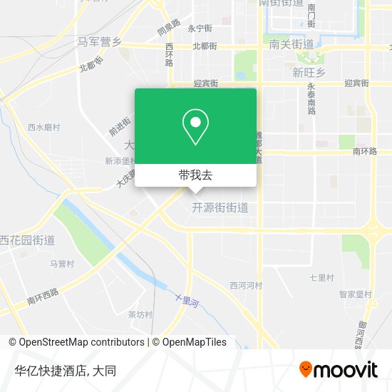 华亿快捷酒店地图
