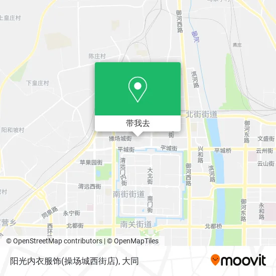 阳光内衣服饰(操场城西街店)地图