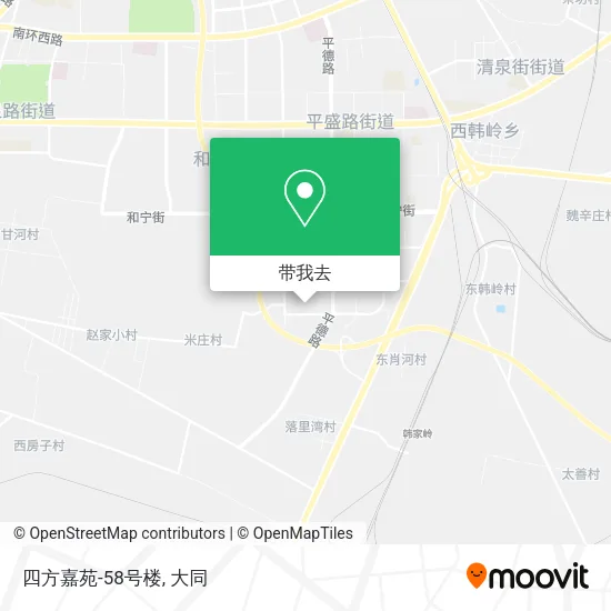四方嘉苑-58号楼地图