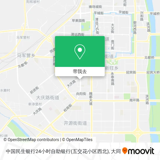 中国民生银行24小时自助银行(五交花小区西北)地图