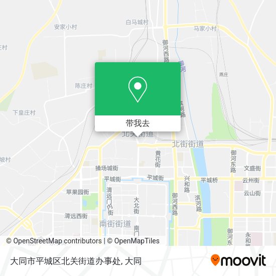 大同市平城区北关街道办事处地图