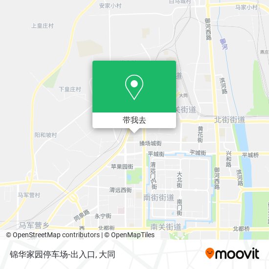 锦华家园停车场-出入口地图