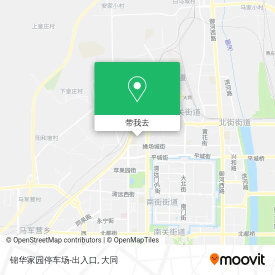 锦华家园停车场-出入口地图
