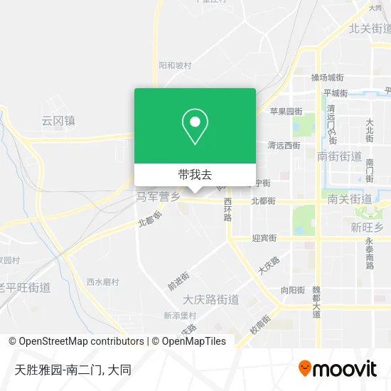 天胜雅园-南二门地图