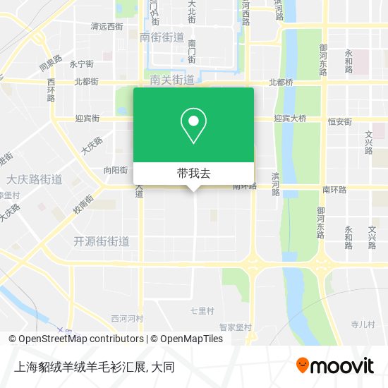 上海貂绒羊绒羊毛衫汇展地图