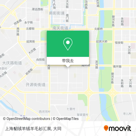 上海貂绒羊绒羊毛衫汇展地图