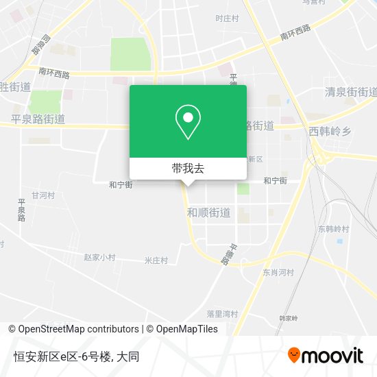 恒安新区e区-6号楼地图