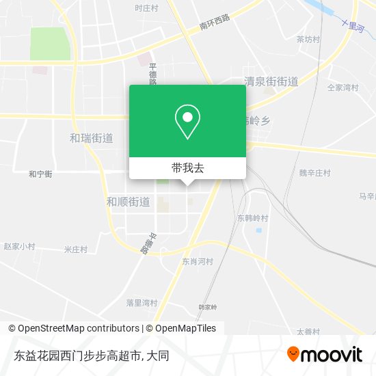 东益花园西门步步高超市地图