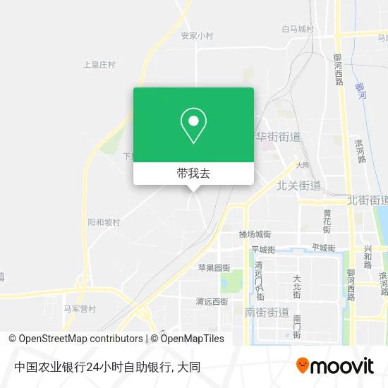 中国农业银行24小时自助银行地图