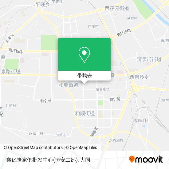 鑫亿隆家俱批发中心(恒安二部)地图