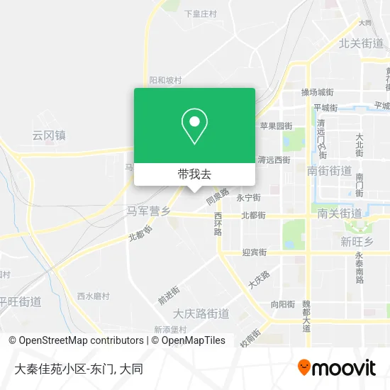 大秦佳苑小区-东门地图