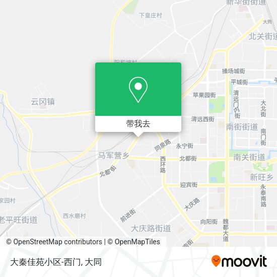 大秦佳苑小区-西门地图