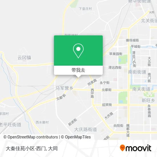 大秦佳苑小区-西门地图