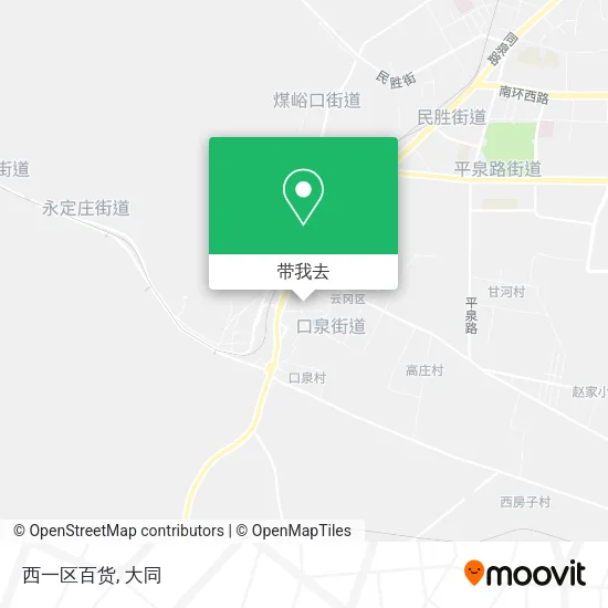 西一区百货地图