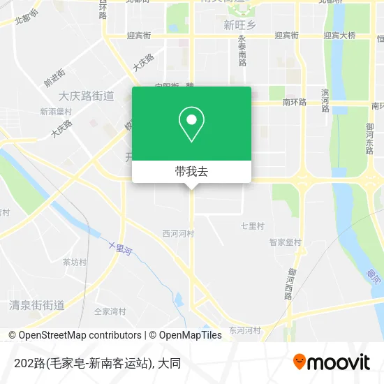 202路(毛家皂-新南客运站)地图