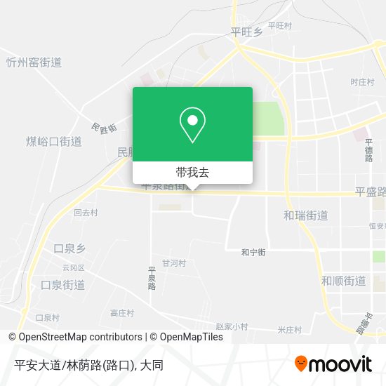 平安大道/林荫路(路口)地图