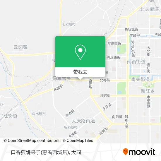 一口香煎饼果子(惠民西城店)地图