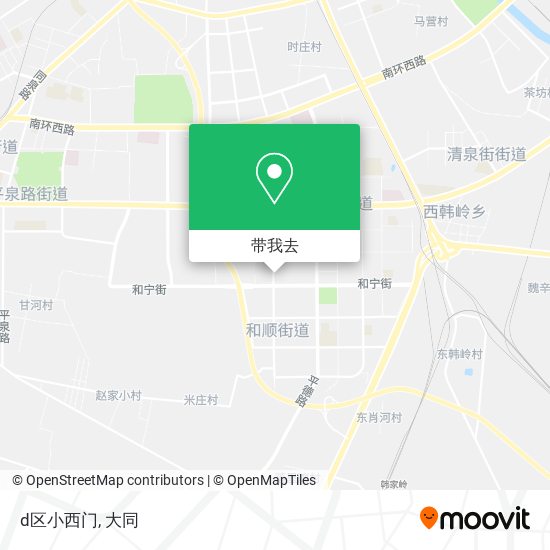 d区小西门地图