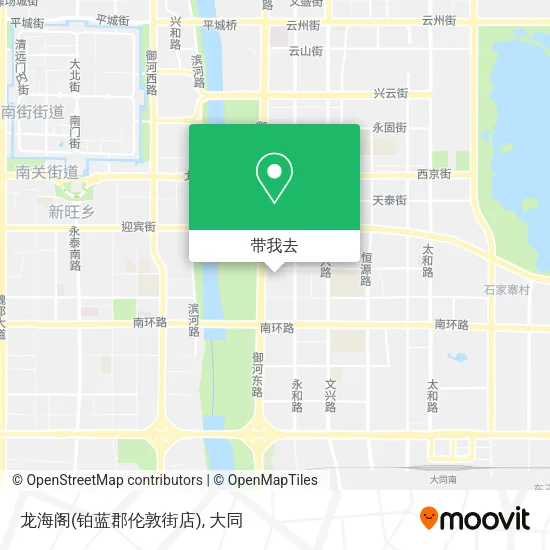 龙海阁(铂蓝郡伦敦街店)地图
