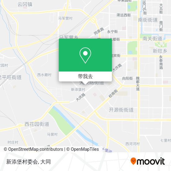 新添堡村委会地图