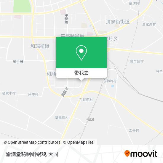 渝满堂秘制铜锅鸡地图