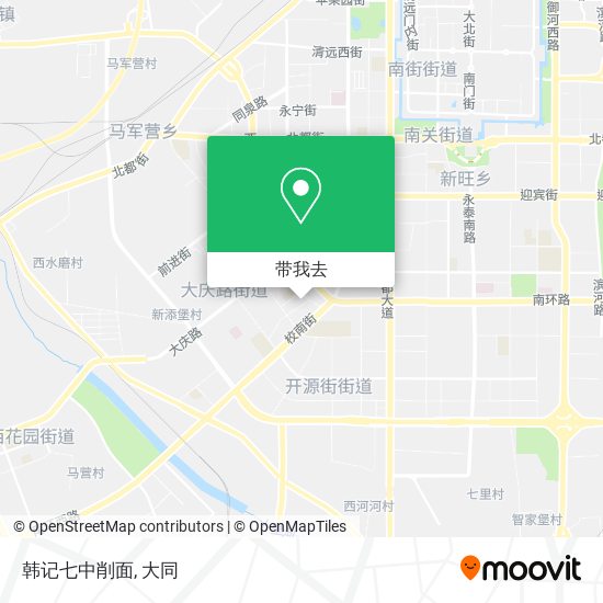 韩记七中削面地图