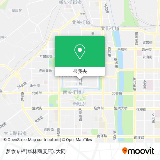 梦妆专柜(华林商厦店)地图