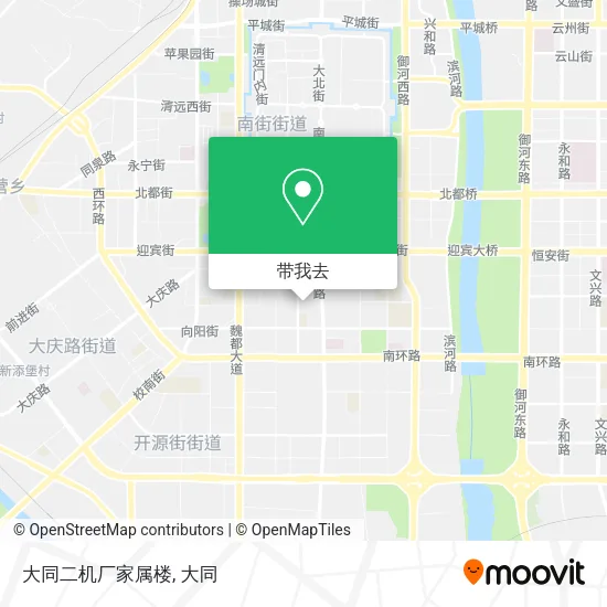 大同二机厂家属楼地图