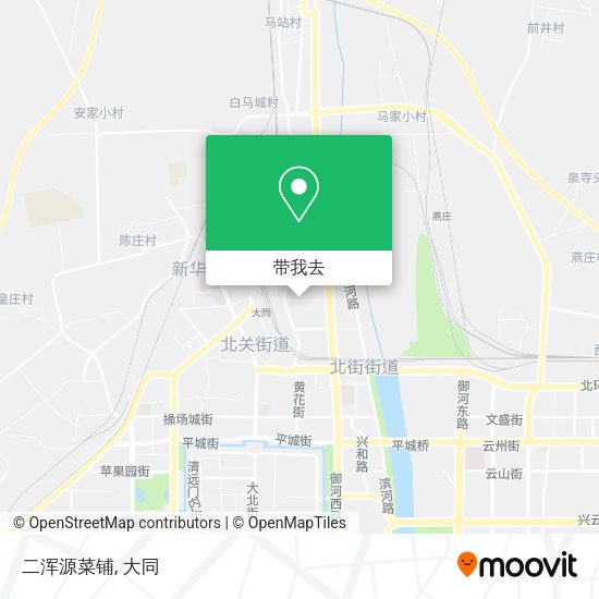 二浑源菜铺地图