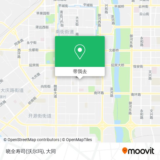 晓全寿司(沃尔玛)地图