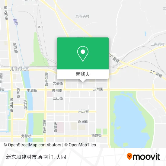 新东城建材市场-南门地图