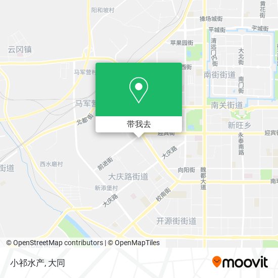 小祁水产地图