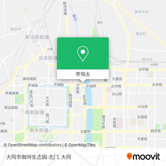 大同市御河生态园-北门地图