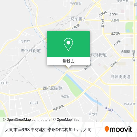 大同市南郊区中材建虹彩钢钢结构加工厂地图