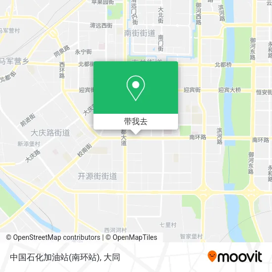 中国石化加油站(南环站)地图