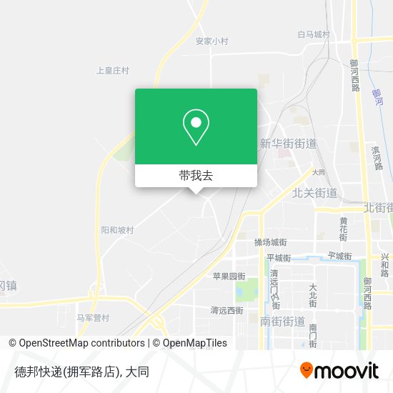 德邦快递(拥军路店)地图