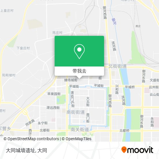 大同城墙遗址地图
