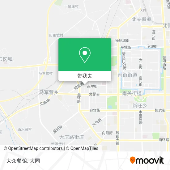 大众餐馆地图