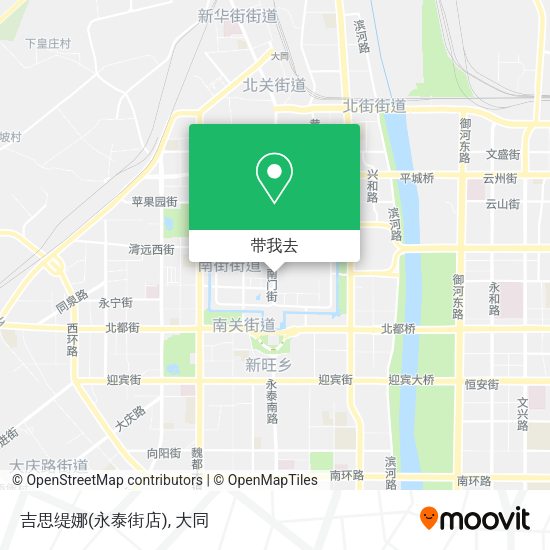 吉思缇娜(永泰街店)地图