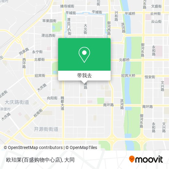 欧珀莱(百盛购物中心店)地图
