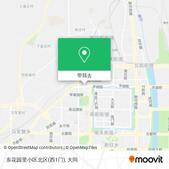 东花园里小区北区(西1门)地图