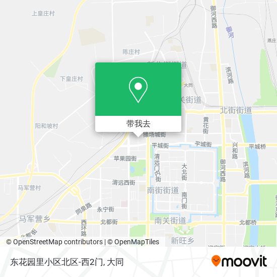 东花园里小区北区-西2门地图