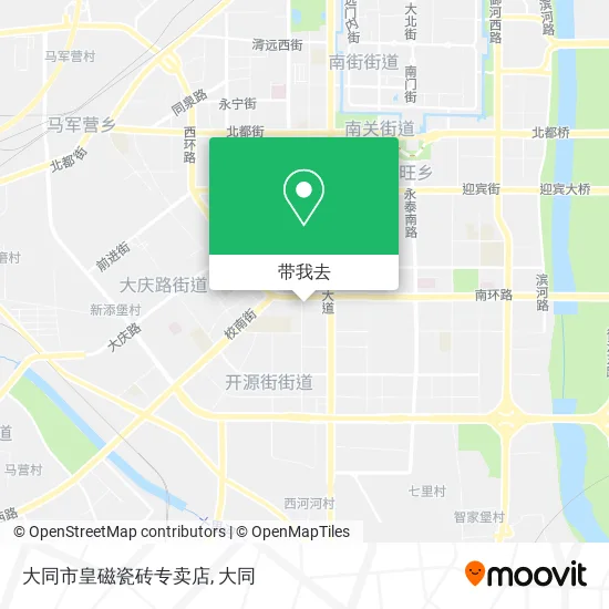 大同市皇磁瓷砖专卖店地图
