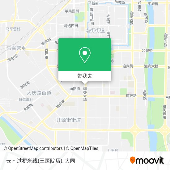 云南过桥米线(三医院店)地图
