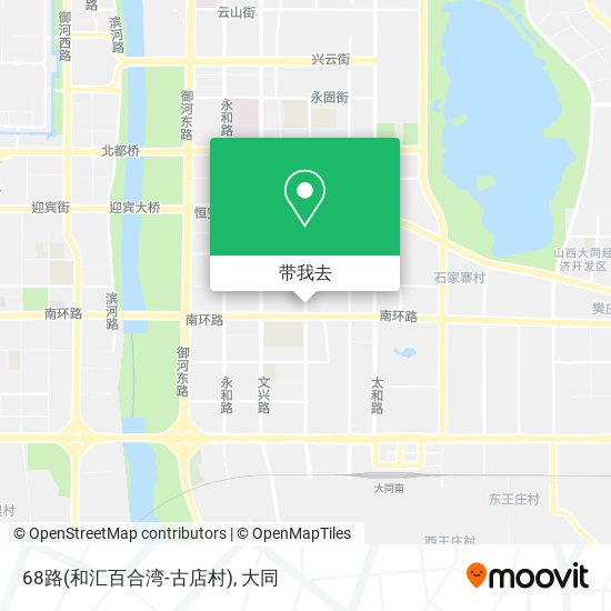 68路(和汇百合湾-古店村)地图