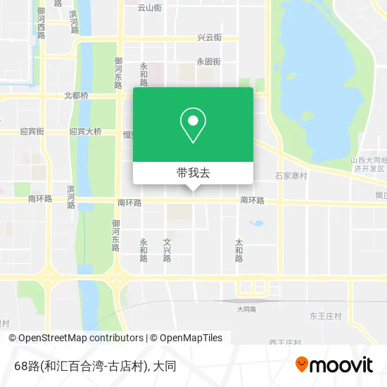 68路(和汇百合湾-古店村)地图
